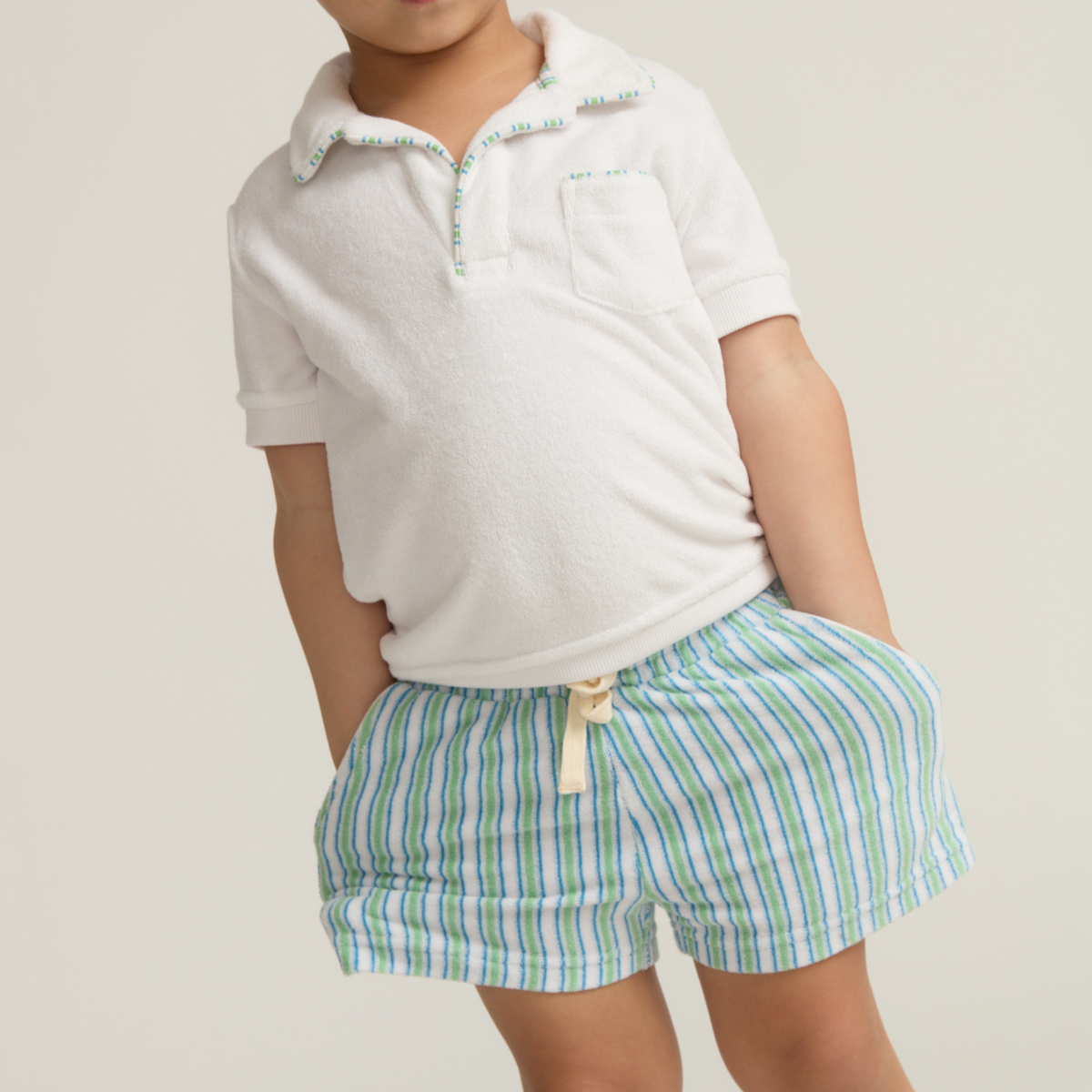 Boys’ Tamarin Stripe French Terry Short