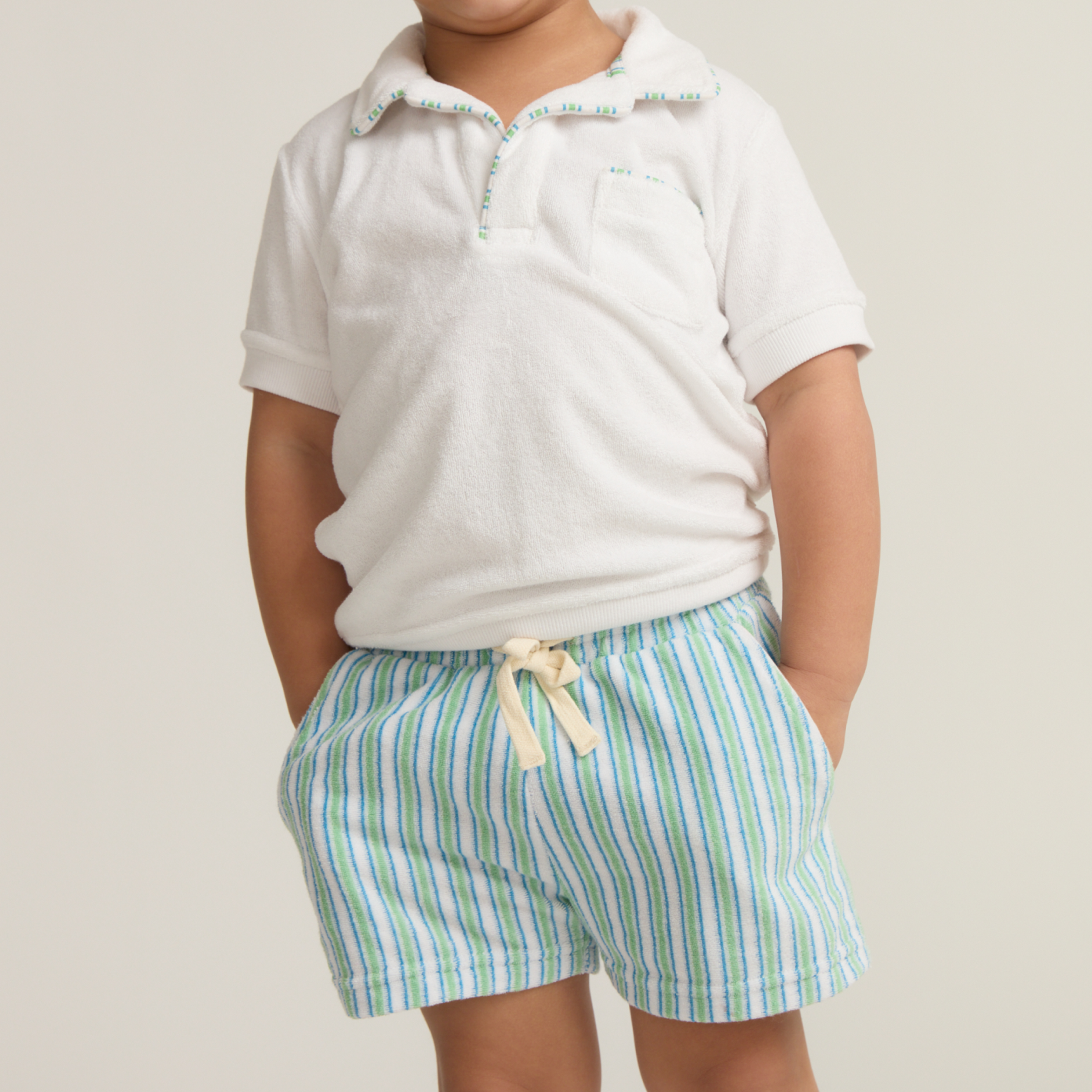 Boys’ Tamarin Stripe French Terry Short