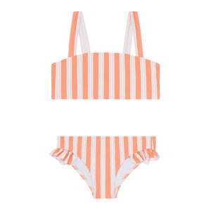 Girls Swizzle Stripe Bandeau Bikini