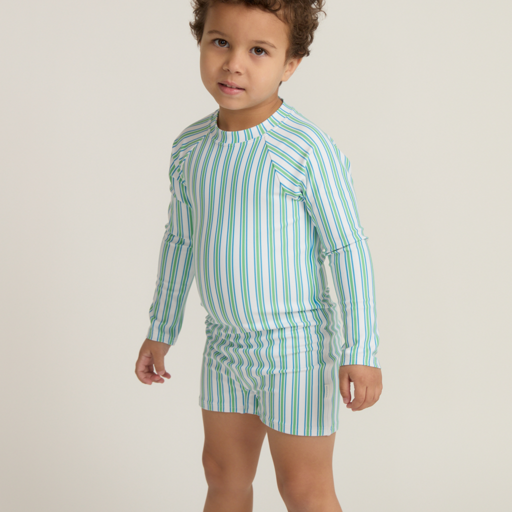 Unisex Tamarin Stripe Rashguard One Piec