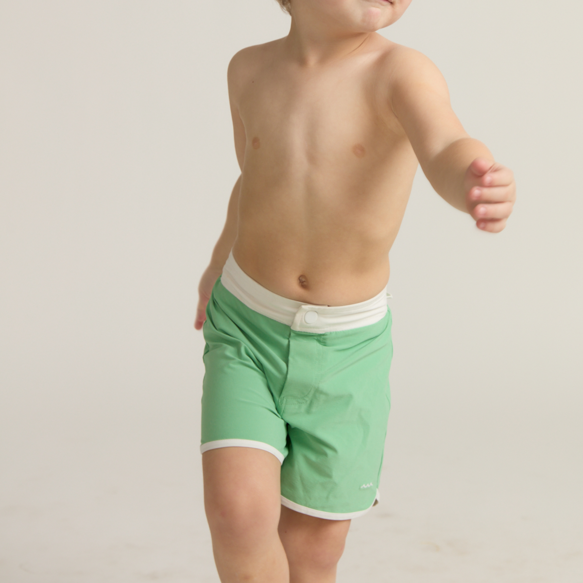 Boy’s Gustavia Green Board Shorts