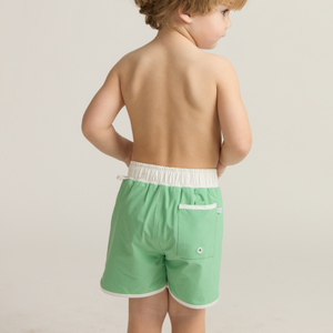 Boy’s Gustavia Green Board Shorts