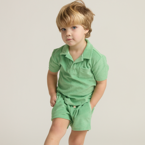 Boys’ Gustavia Green French Terry Short
