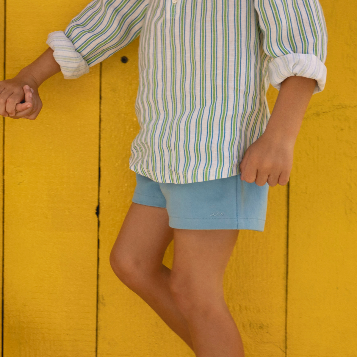 Boys’ Le Marin Blue Ultra-Soft Twill Shorts