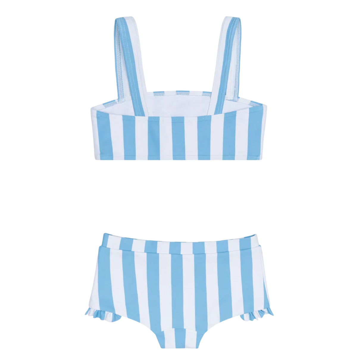 Girl’s Bay Stripe Bandeau Bikini and Swim Shorts