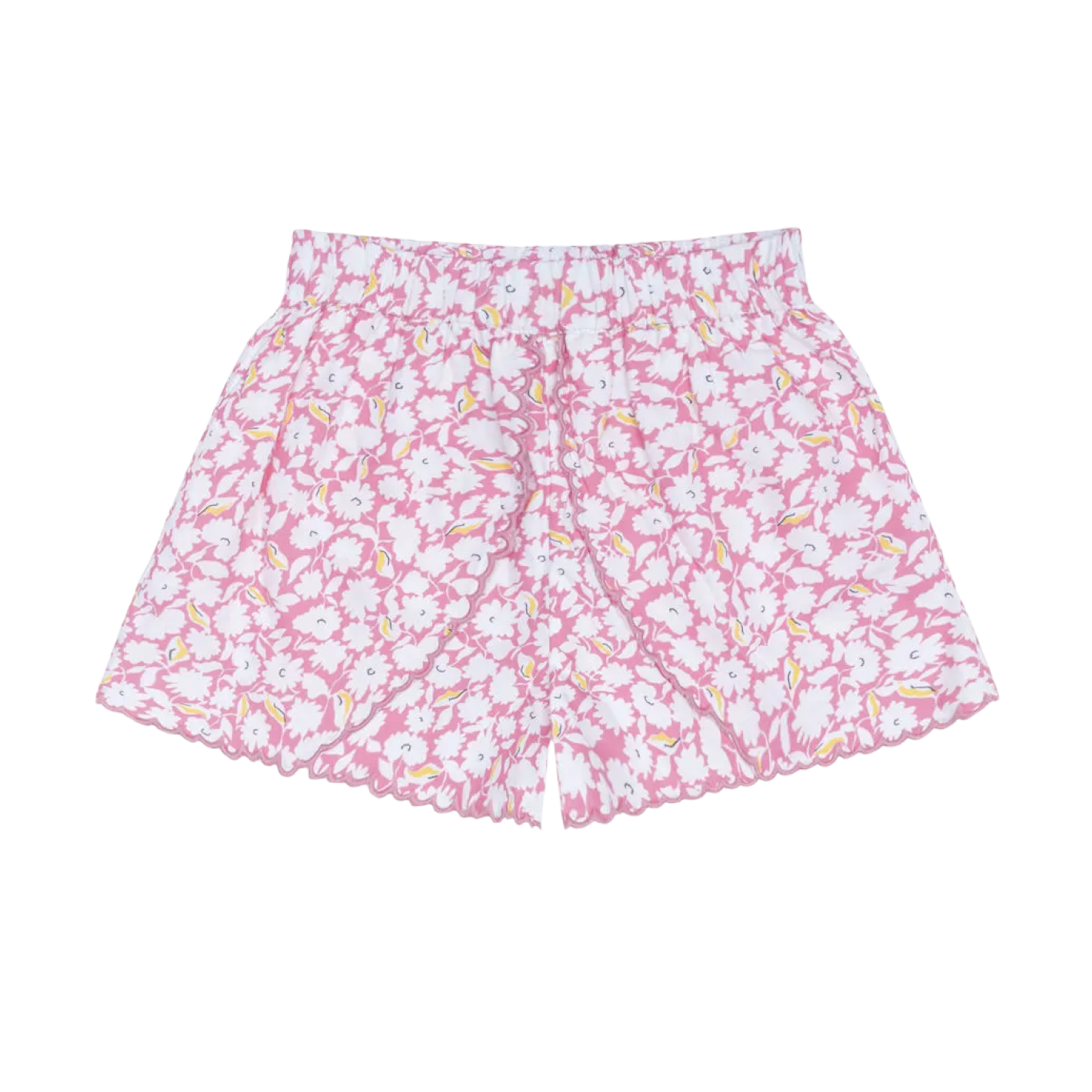 Girls’ Blush Bloom Scalloped Short