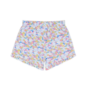 Girls’ Jasmine Blossom French Terry Ruffle Short