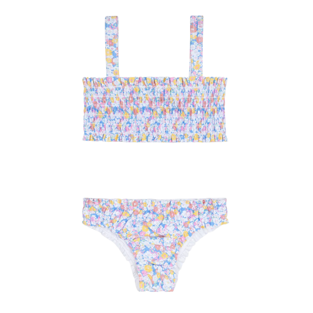 Girl’s Jasmine Blossom Smocked Bikini
