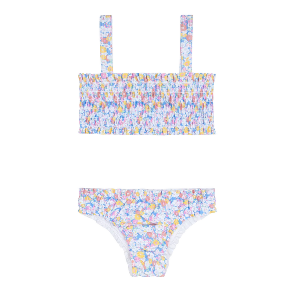 Girl’s Jasmine Blossom Smocked Bikini