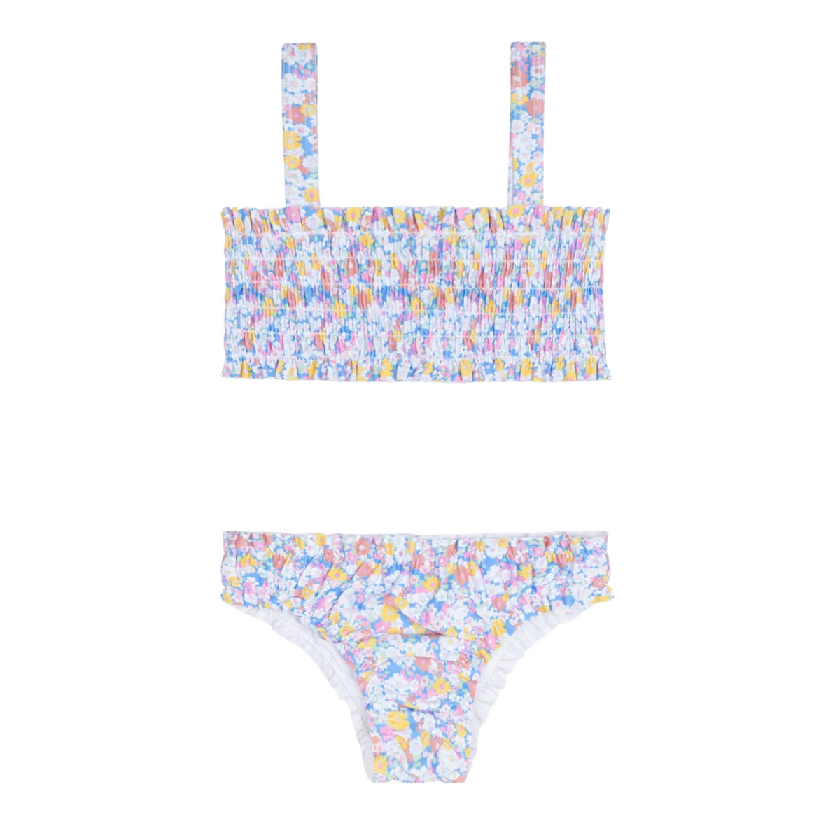 Girl’s Jasmine Blossom Smocked Bikini