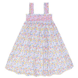 Girls’ Jasmine Blossom Smocked Ruffle Strap Dress
