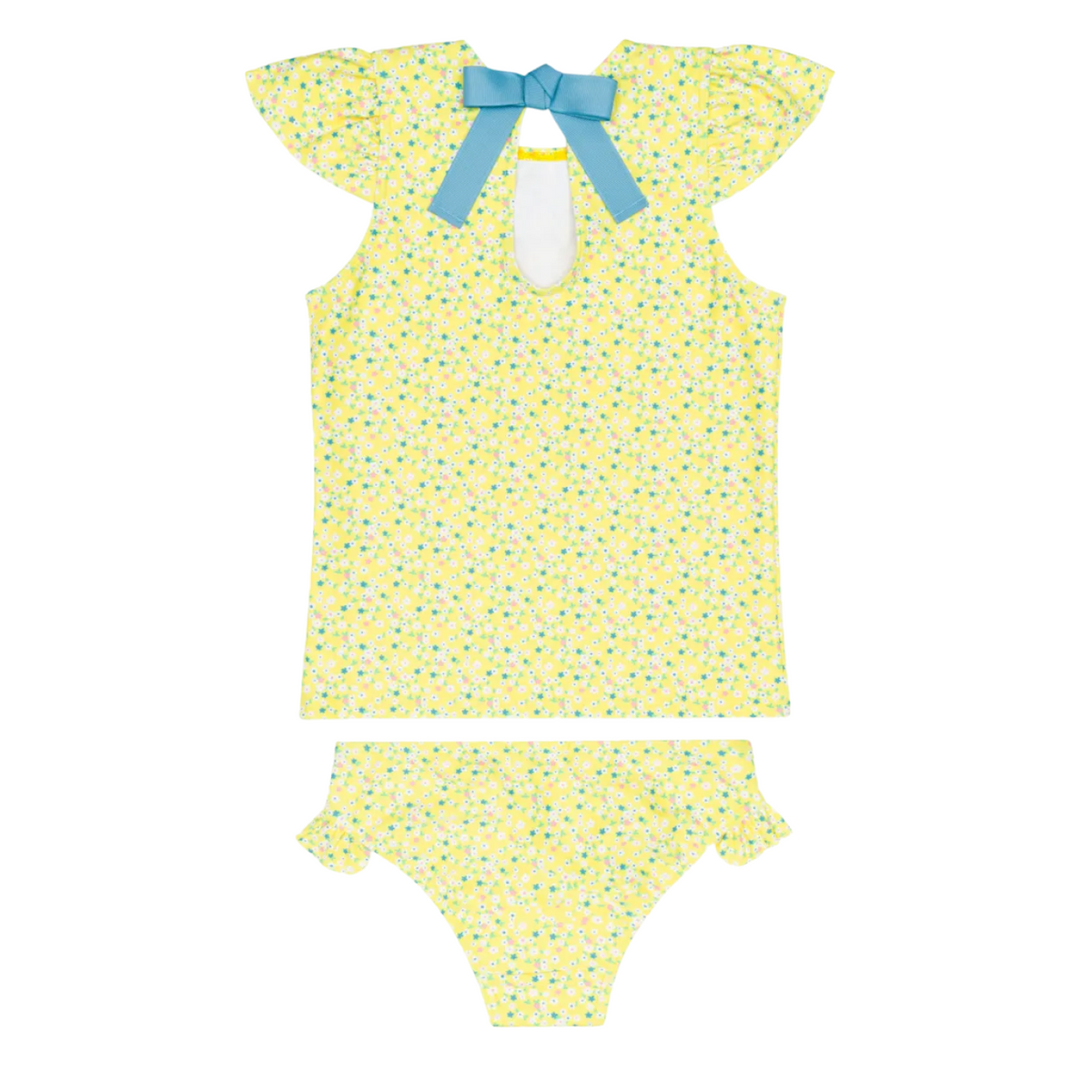 Girl’s Petite Fleur Cap Sleeve Rashguard Set