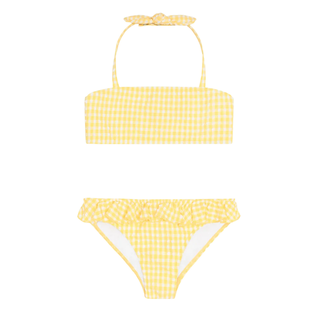 Girl’s Soleil Gingham Halter Bikini