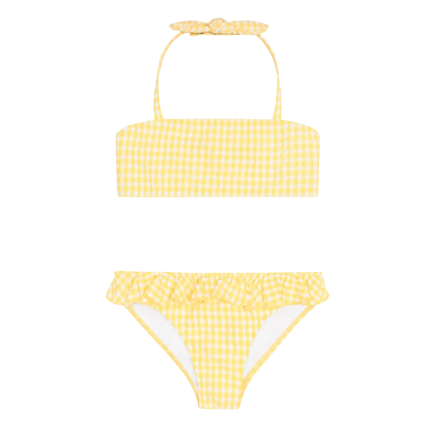 Girl’s Soleil Gingham Halter Bikini