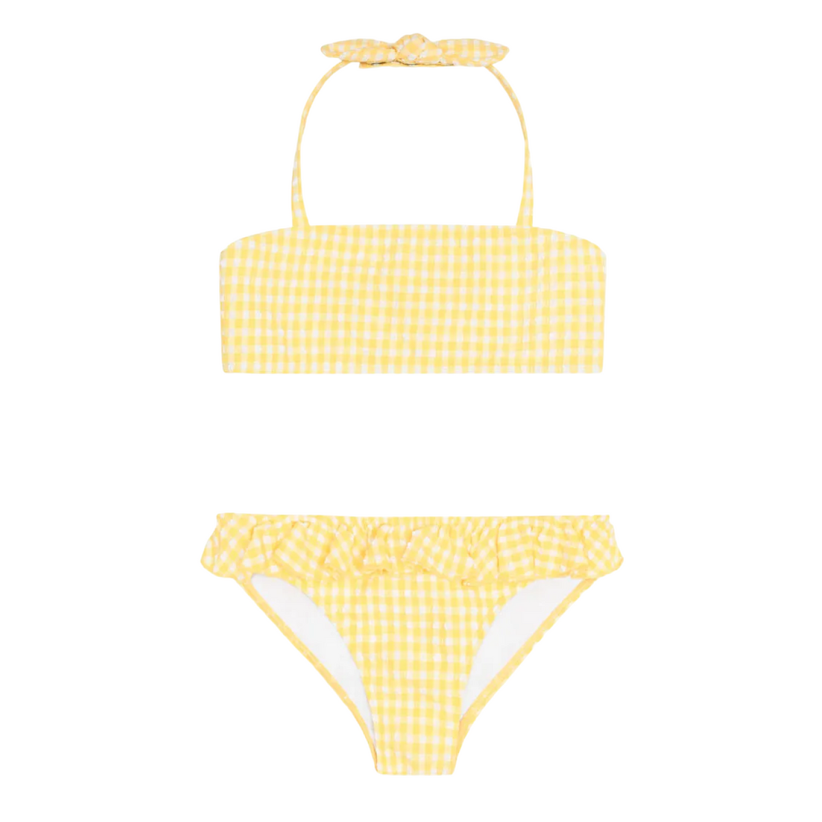 Girl’s Soleil Gingham Halter Bikini