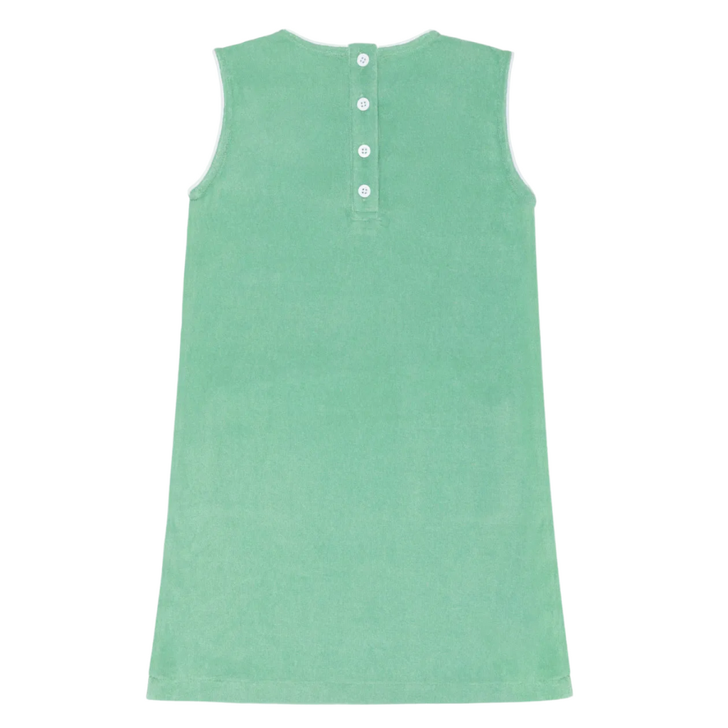 Girls’ Gustavia Green French Terry Simple Dress