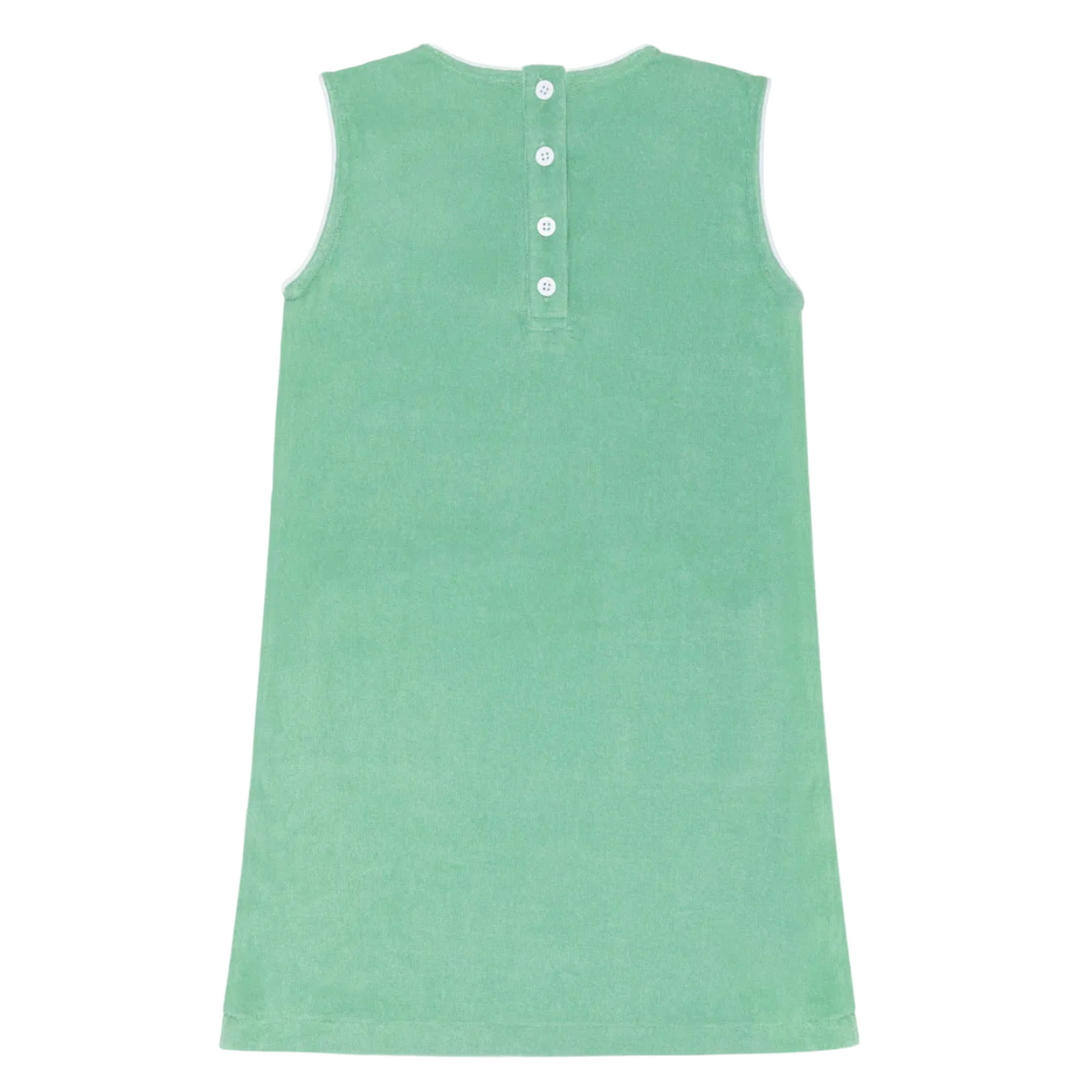 Girls’ Gustavia Green French Terry Simple Dress