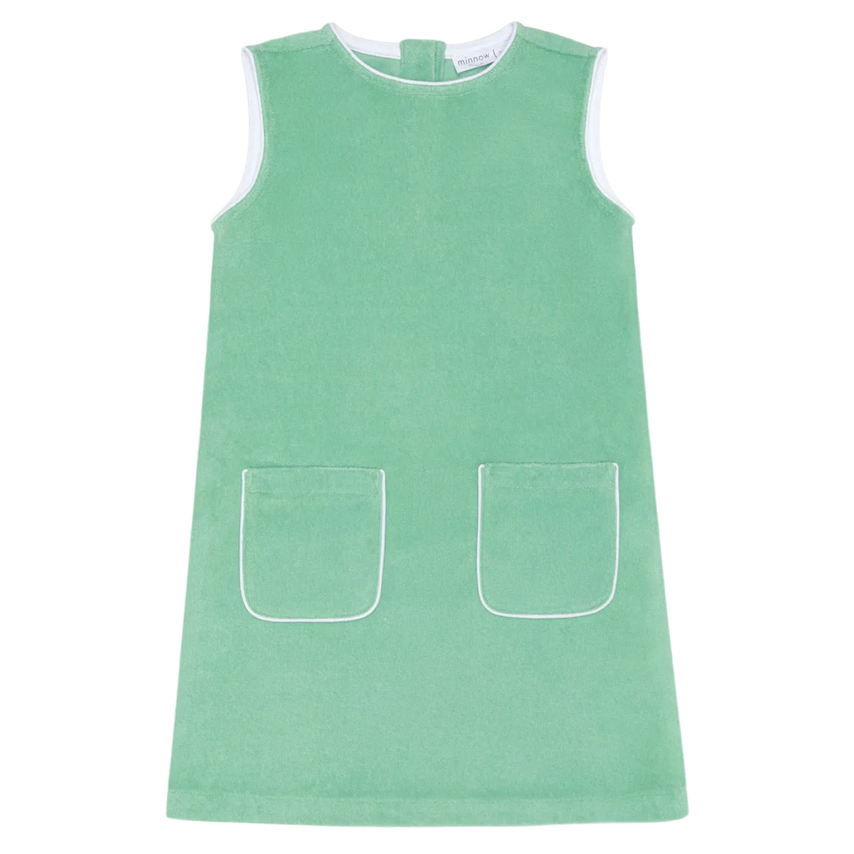 Girls’ Gustavia Green French Terry Simple Dress