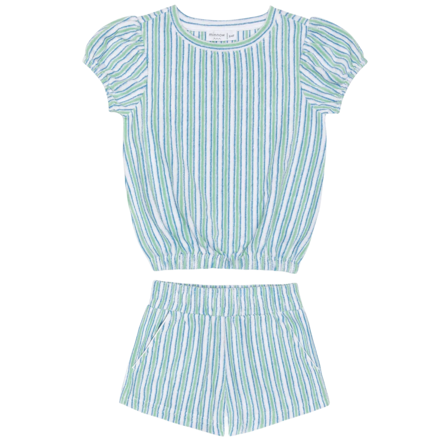Girls’ Tamarin Stripe French Terry Top and Short Set