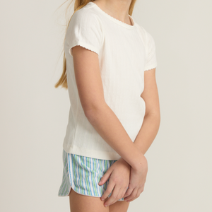 Girls’ Tamarin Stripe French Terry Short