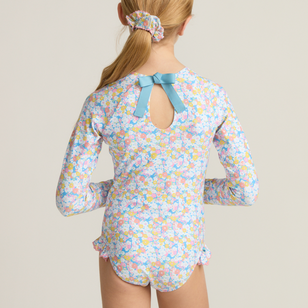Girl’s Jasmine Blossom Rashguard One Piece