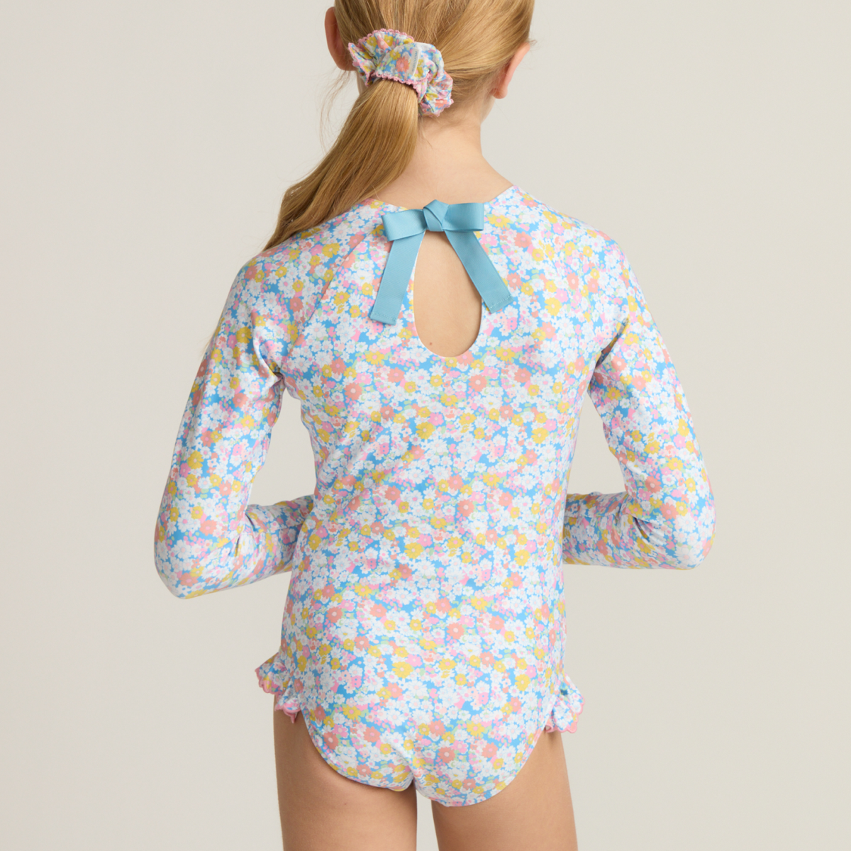 Girl’s Jasmine Blossom Rashguard One Piece