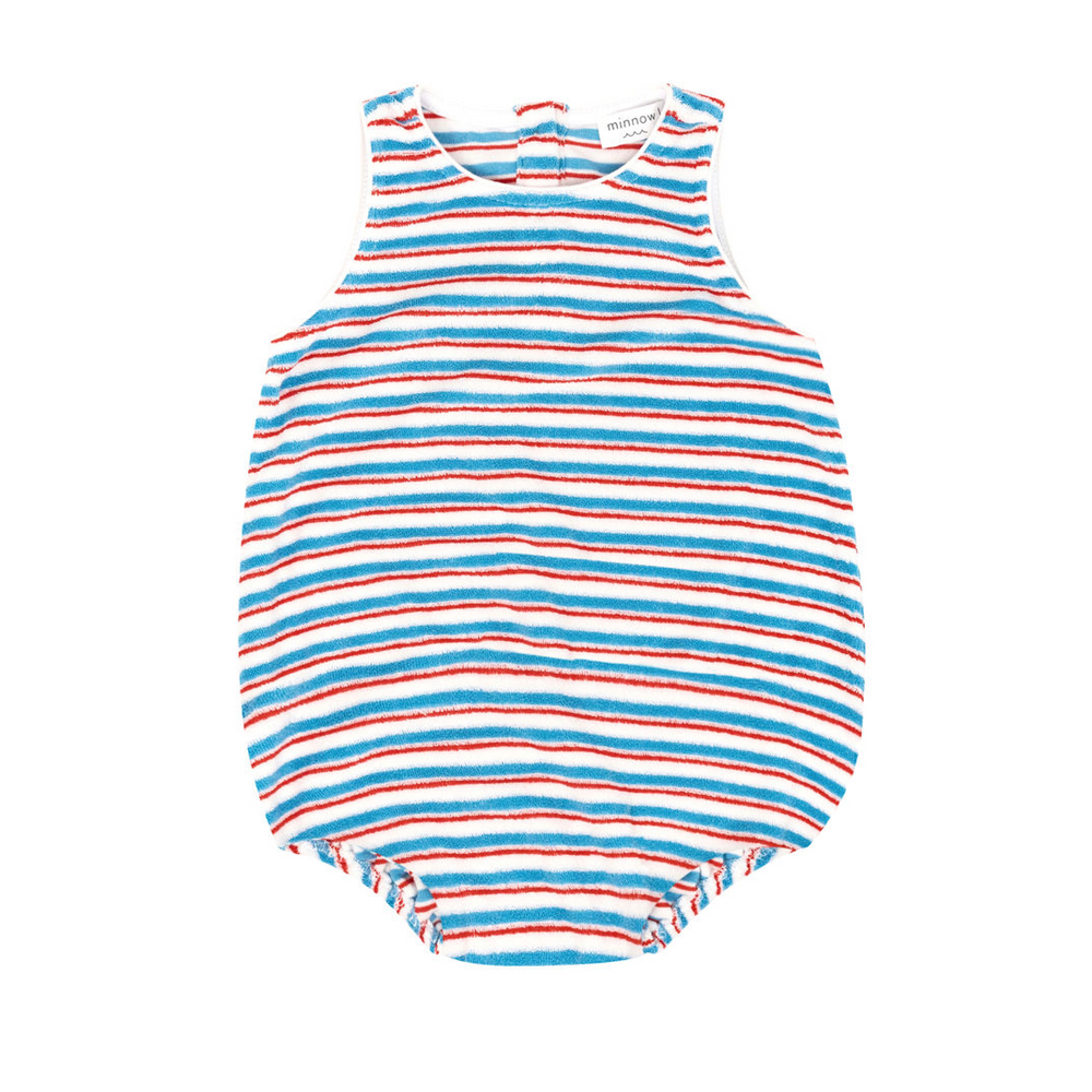 Baby Jetty Stripe French Terry Bubble Romper