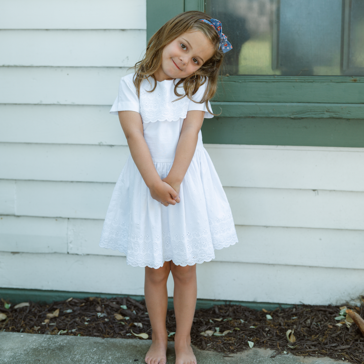 Girls Harbor Mist Sailor Dress