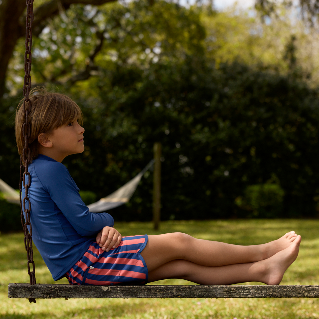 Boys Nauset Stripe Boardie