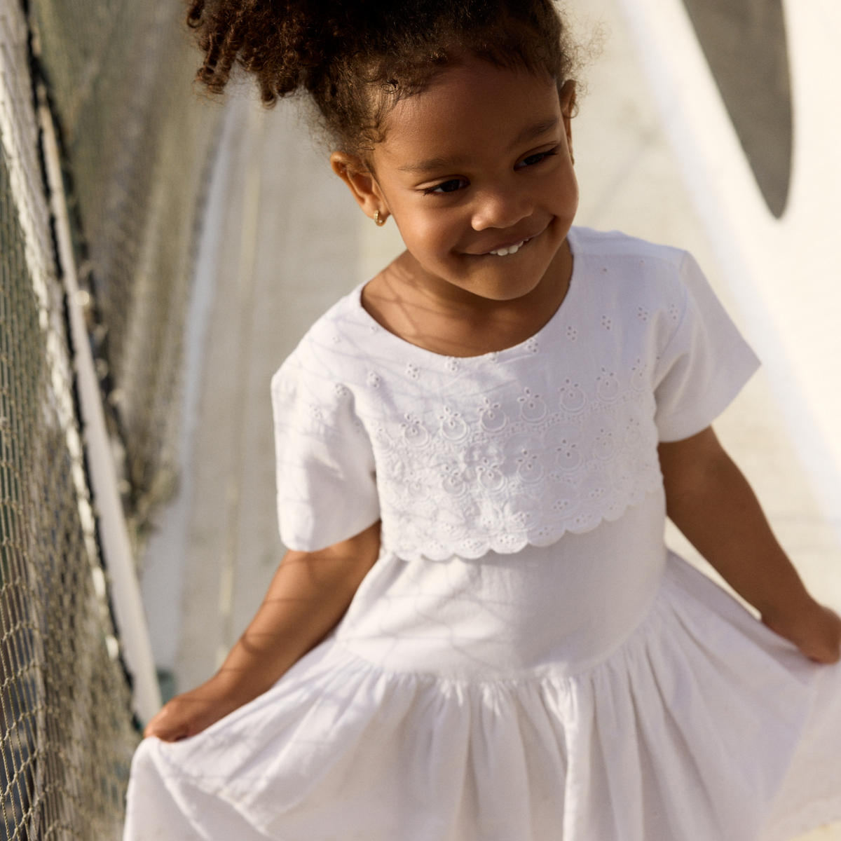 Girls Harbor Mist Sailor Dress