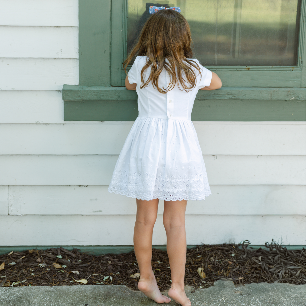 Girls Harbor Mist Sailor Dress