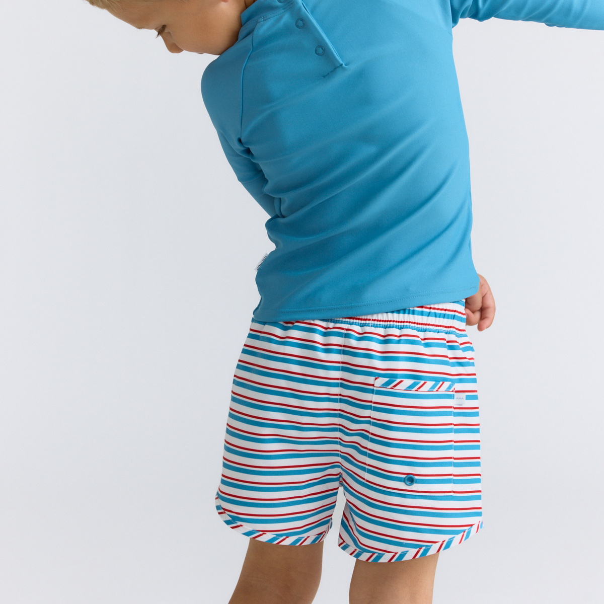 Boys Jetty Stripe Boardie