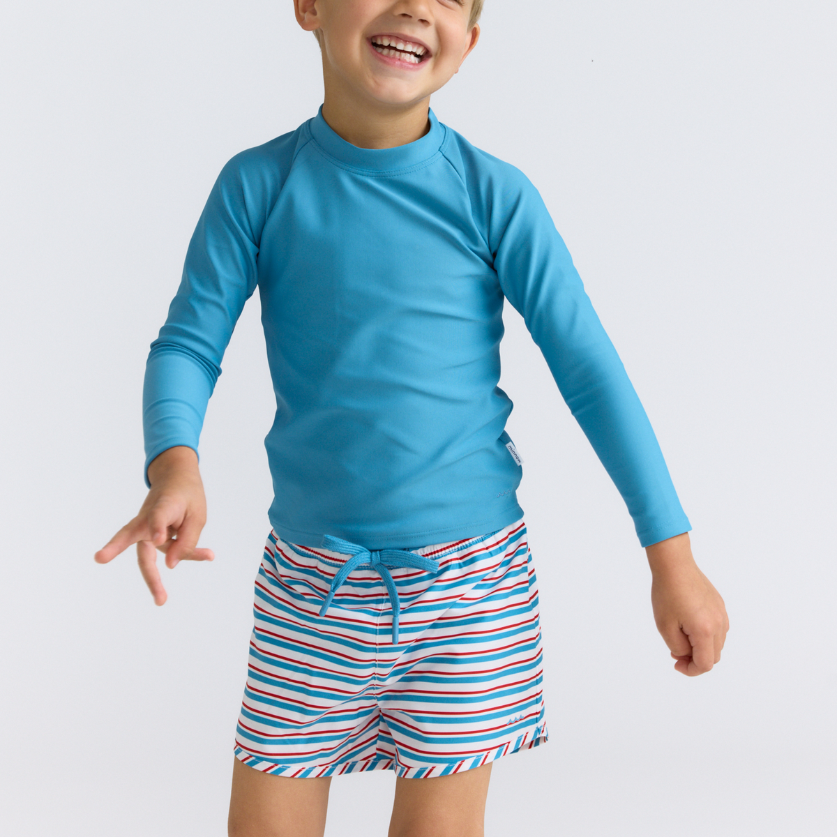 Boys Jetty Stripe Boardie