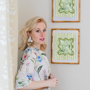Chinoiserie Tourbillon En Vert Art Print