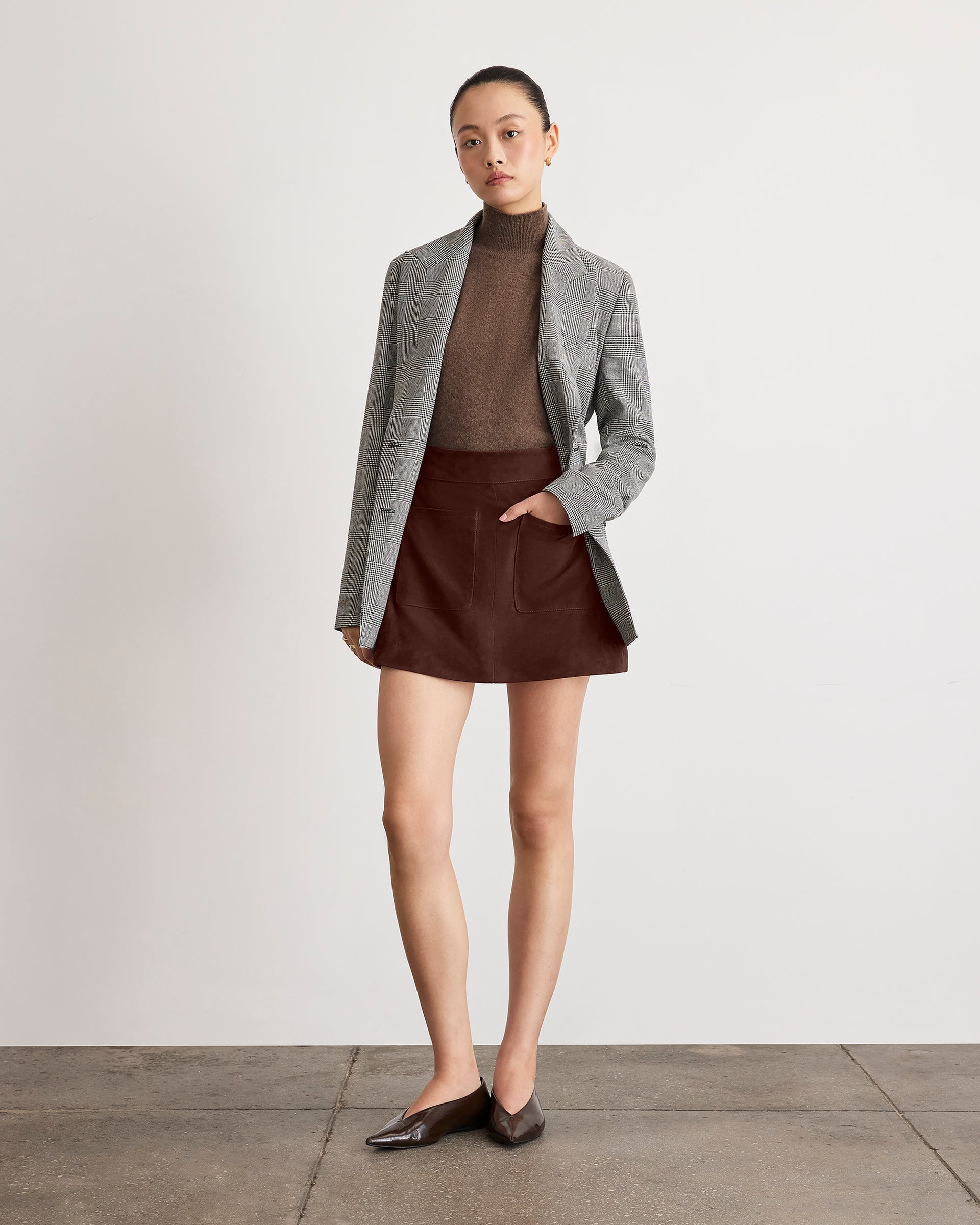 Fran Skirt in Dark Fig
