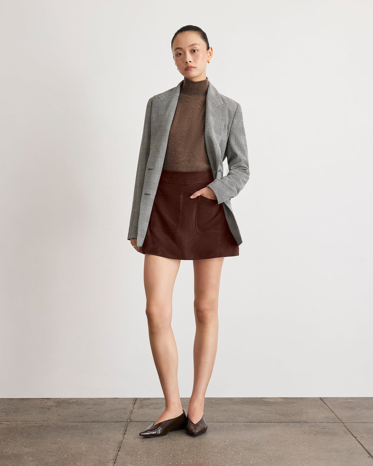 Fran Skirt in Dark Fig