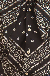 Frances Top in Aces Wild Black
