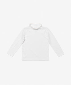 Frank T-Neck in Vanilla Piping