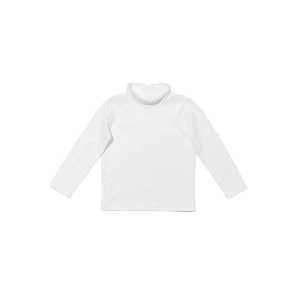 Frank T-Neck in Vanilla Piping