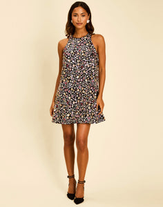 Frankie Mini Dress in Orchid Multi