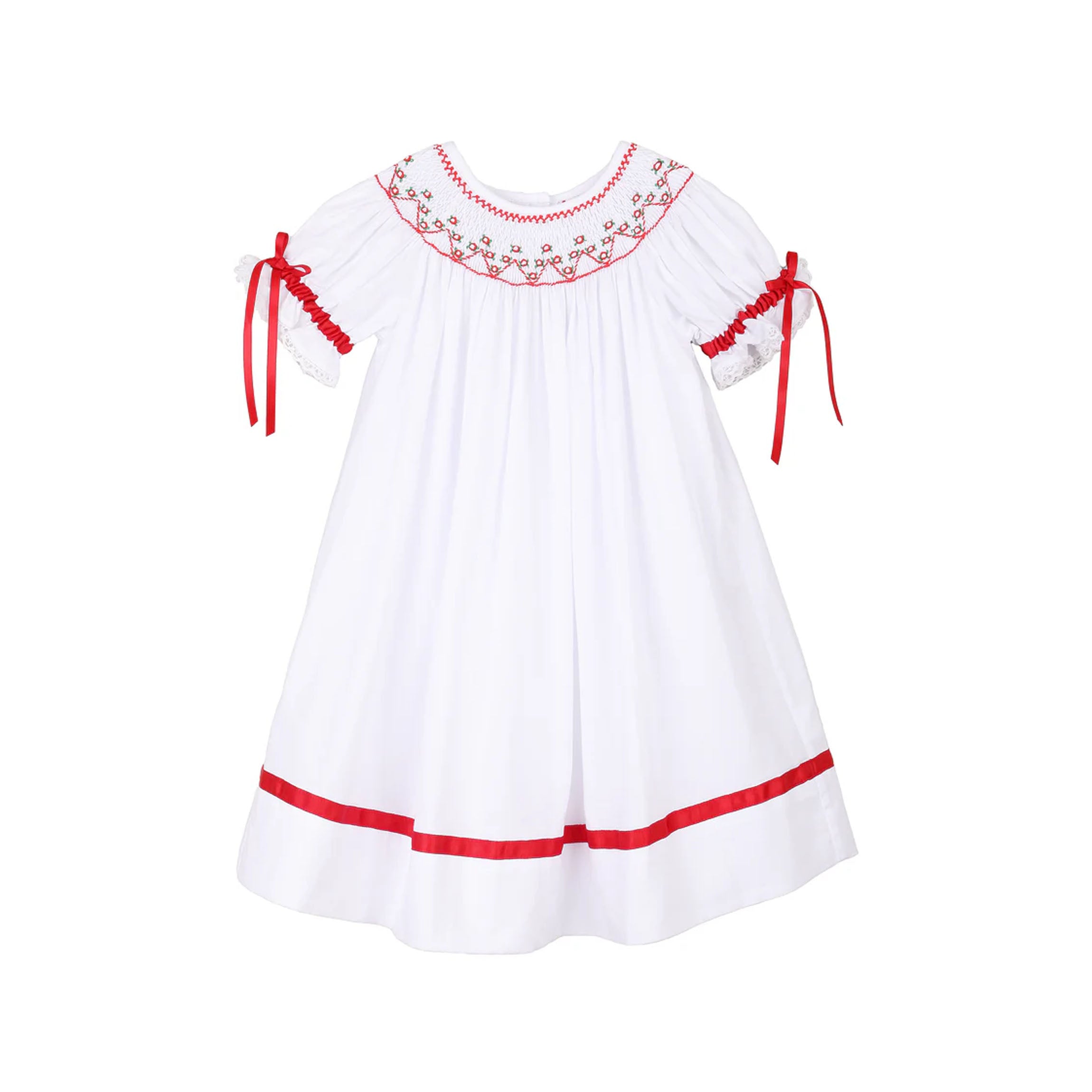 Franny White Bishop Dress