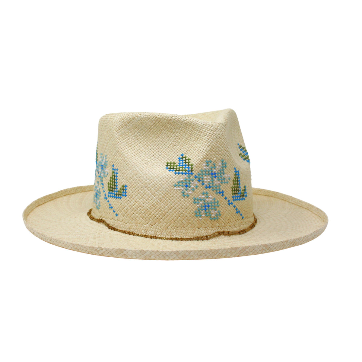 Freesia Cross-Stitch Hat