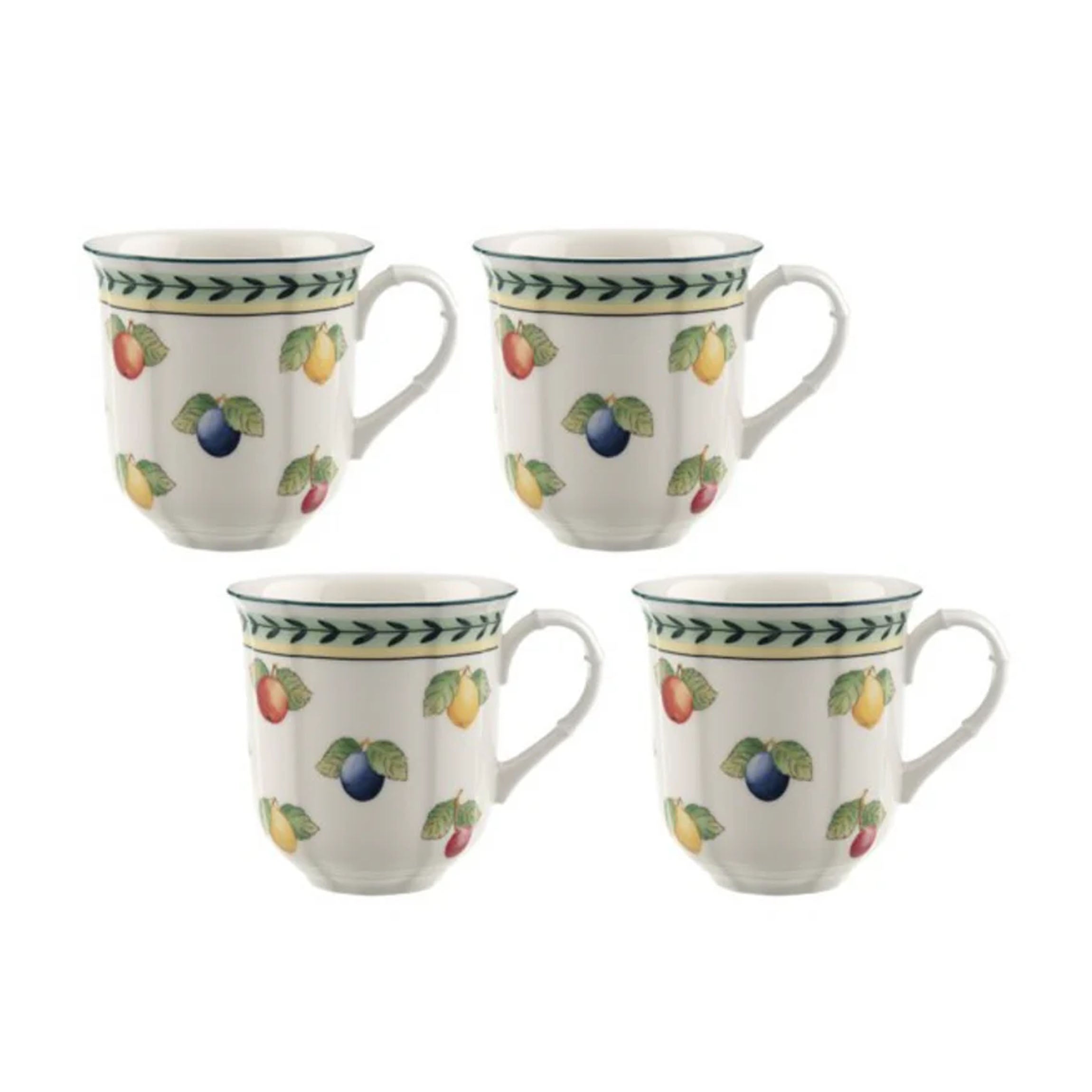 French Garden Fleurence Mug in Multi, Set of 4