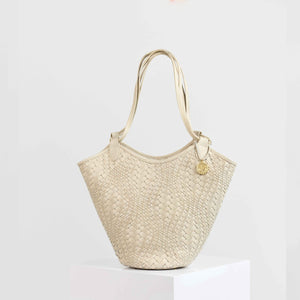 Flow Midi Handbag in Ivory