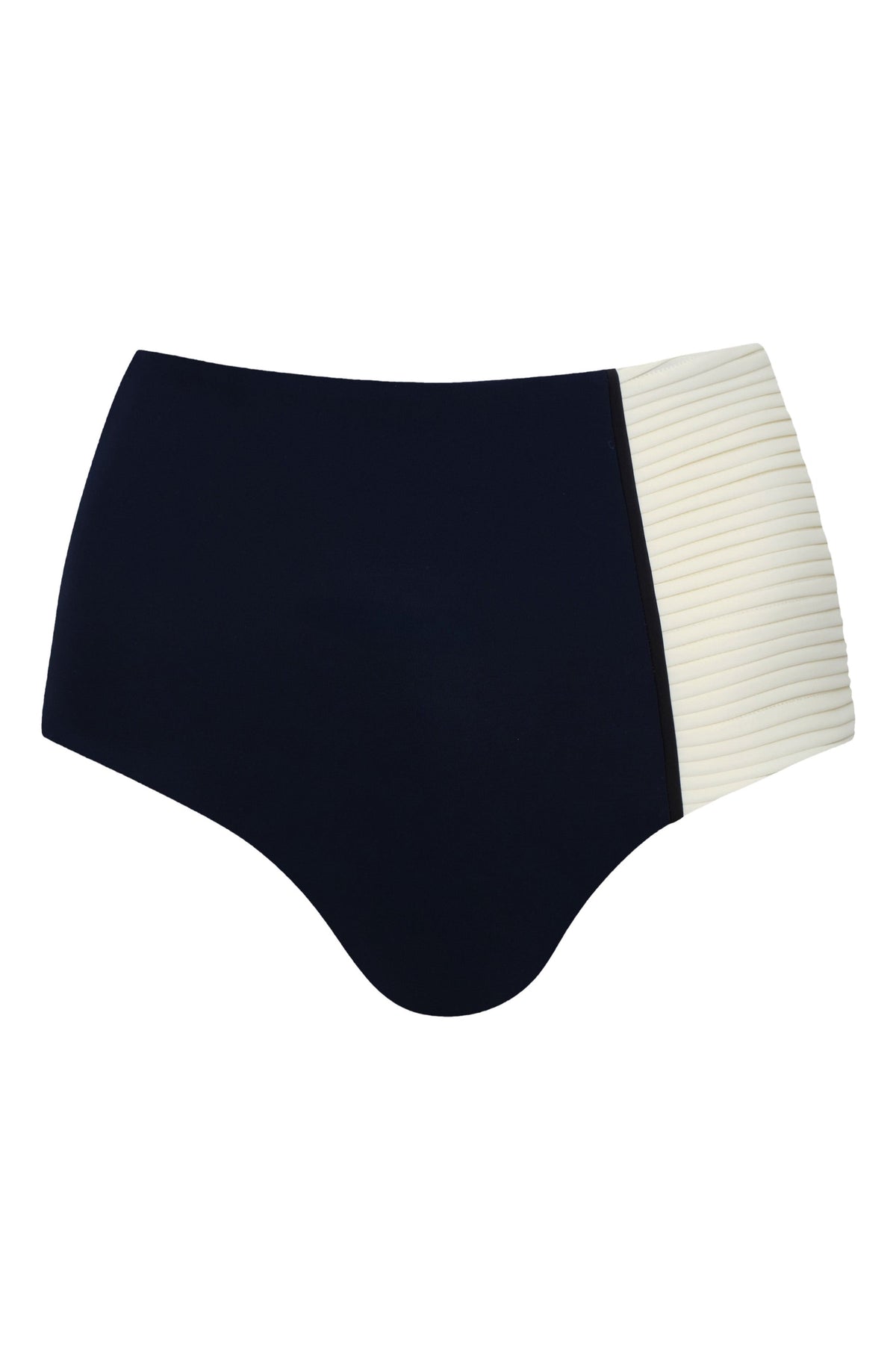 Frida Bottom in Navy in Ivory