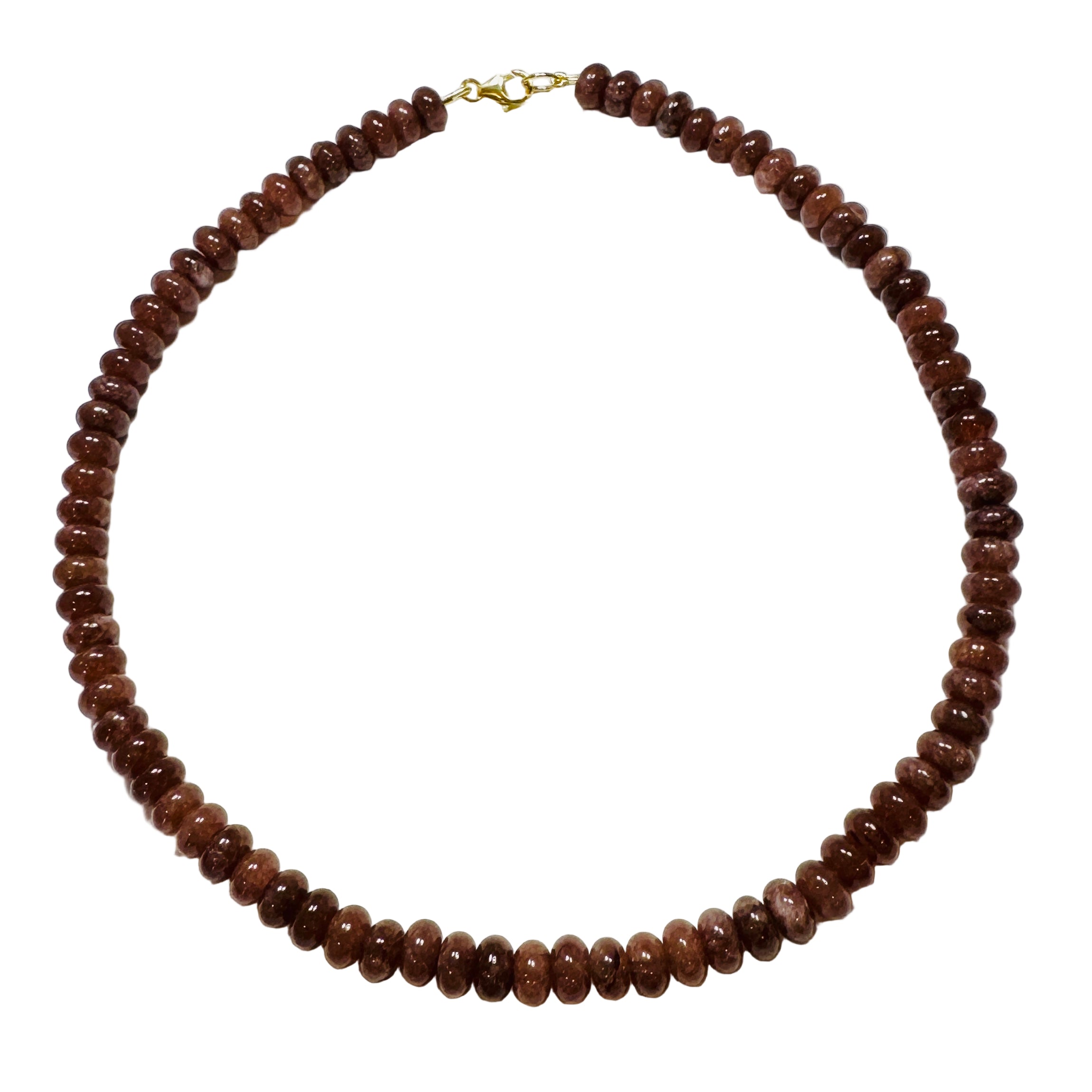 Root Beer Agate Candy Necklace