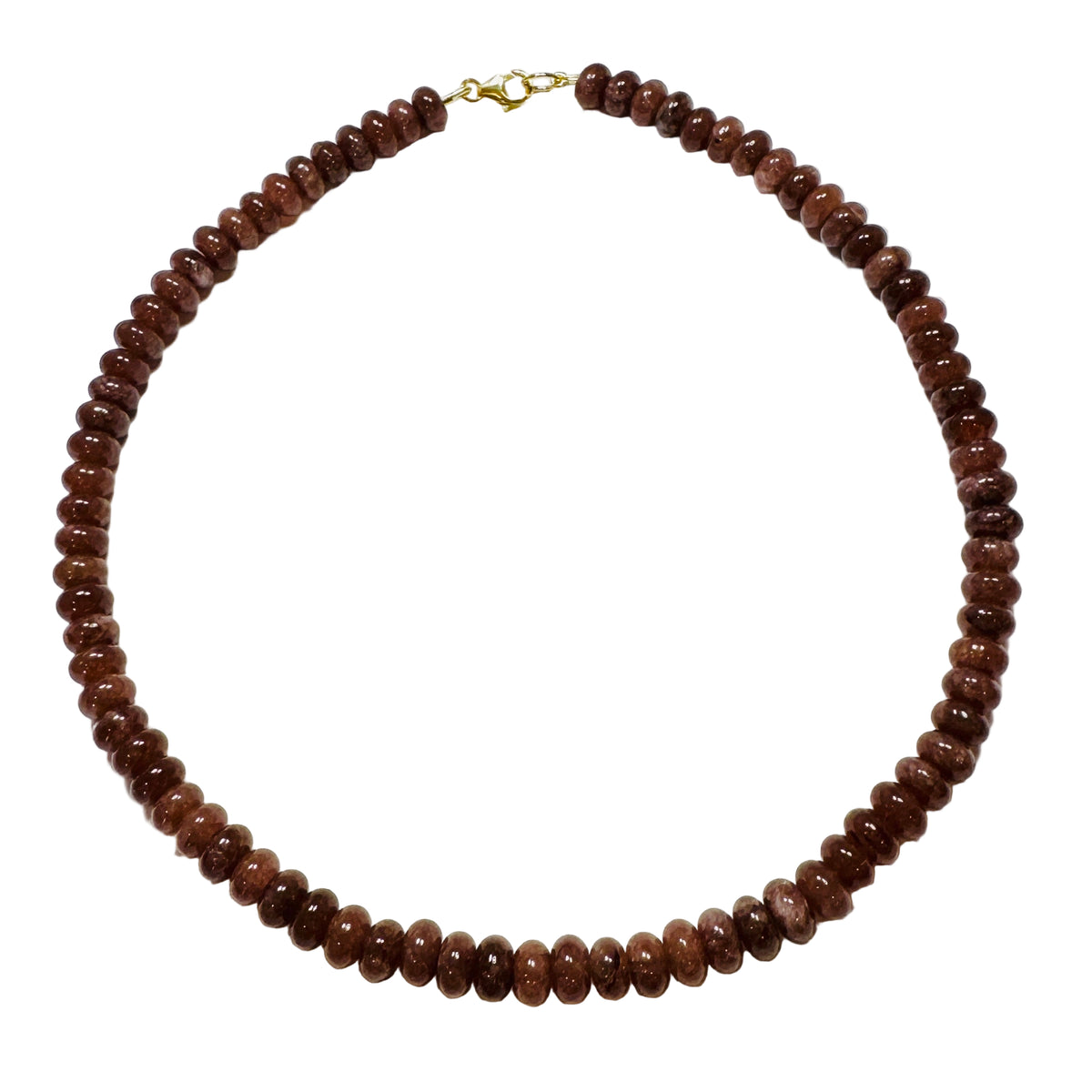 Root Beer Agate Candy Necklace