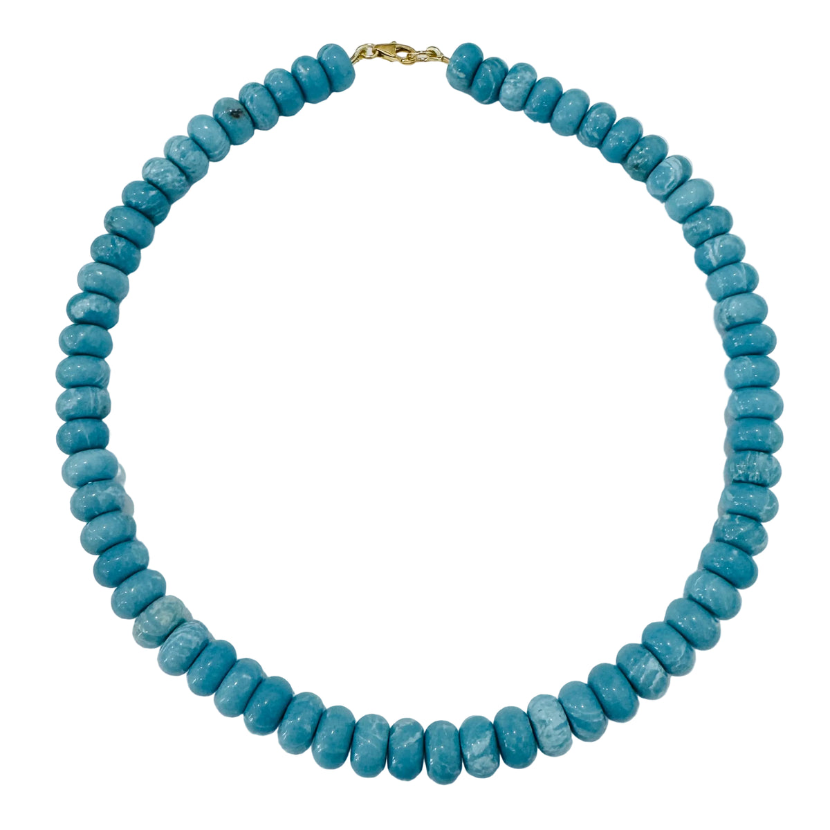 Cerulean Blue Larimar Candy Necklace