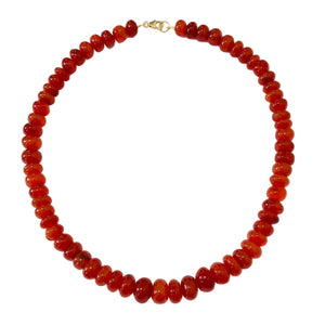 Smooth Carnelian Candy Necklace