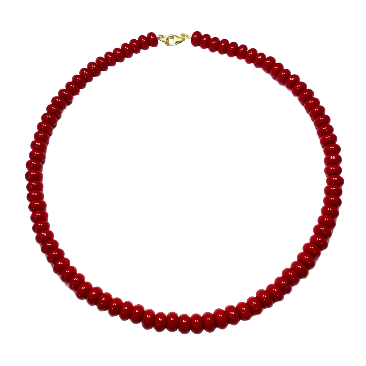 Red Agate Candy Necklace
